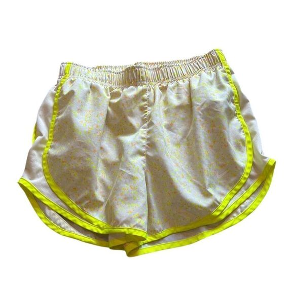 Nike Pants - Nike Women's Dri-Fit Tempo Running Shorts Yellow Speckled Size S